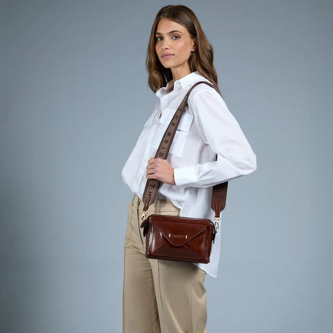 The Bridge Zip Top Shoulder Bag - Style: 04290401