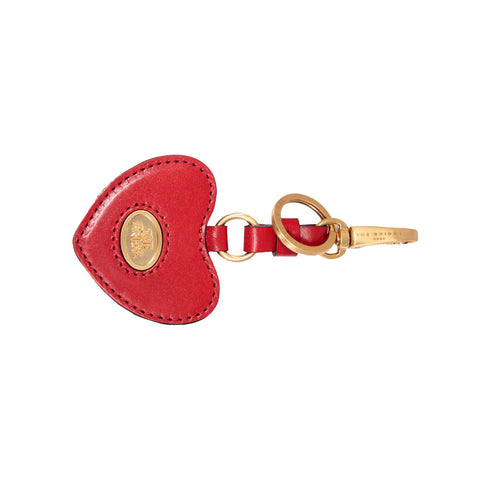 The Bridge Leather  Red Heart Key Fob - Style: 09381401