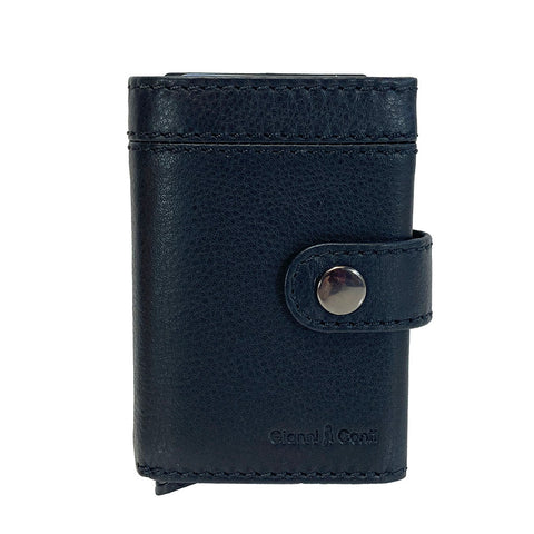 Gianni Conti Leather RFID Pop Up Credit Card Holder - Style: 1817107 - Black