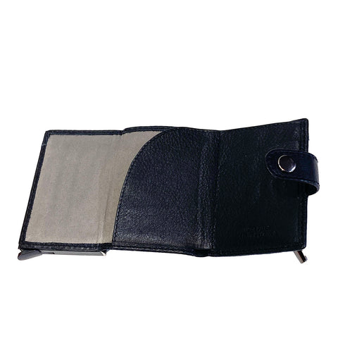 Gianni Conti Leather RFID Pop Up Credit Card Holder - Style: 1817107 - Black