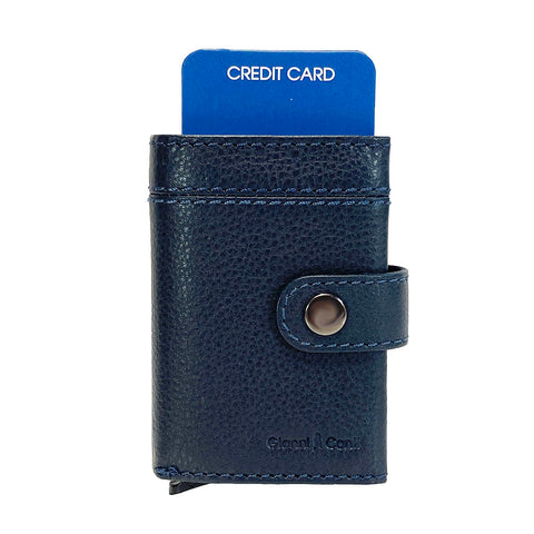 Gianni Conti Leather RFID Pop Up Credit Card Holder - Style: 1817107 - Blue