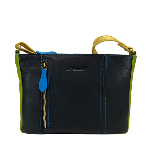 Rowallan Leather Cross Body/ Shoulder Bag - Style: 31-262535 - Rainbow