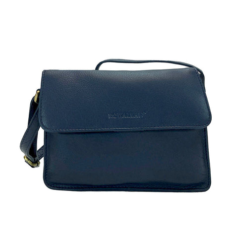 Rowallan Leather Mini Shoulder Bag - Style: 31-279403 Navy