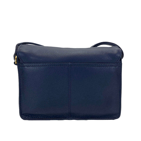 Rowallan Leather Mini Shoulder Bag - Style: 31-279403 Navy