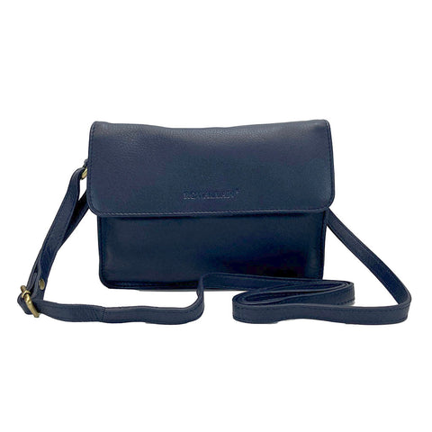 Rowallan Leather Mini Shoulder Bag - Style: 31-279403 Navy