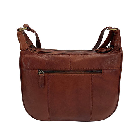 Rowallan Leather Cross Body/ Shoulder Bag - Style: 31-282103 Supatra - Cognac