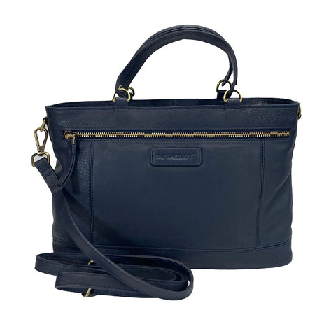 Rowallan Chichester Leather Grab- Multiway Bag - Style: 31-2847 - Navy