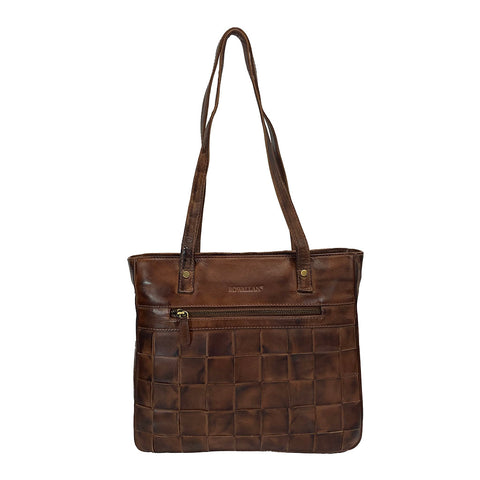 Rowallan Leather Chekhov hopper Tote Bag - Style: 31-2866 Brown