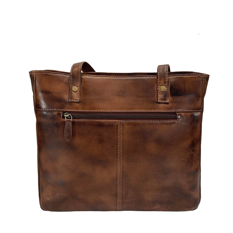 Rowallan Leather Chekhov hopper Tote Bag - Style: 31-2866 Brown