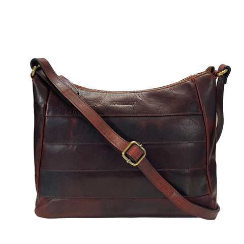 Rowallan Leather Carpenter Cross Body/ Shoulder Bag - Style: 31-2972- Brown