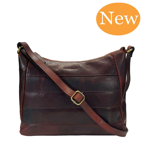 Rowallan Leather Carpenter Cross Body/ Shoulder Bag - Style: 31-2972- Brown