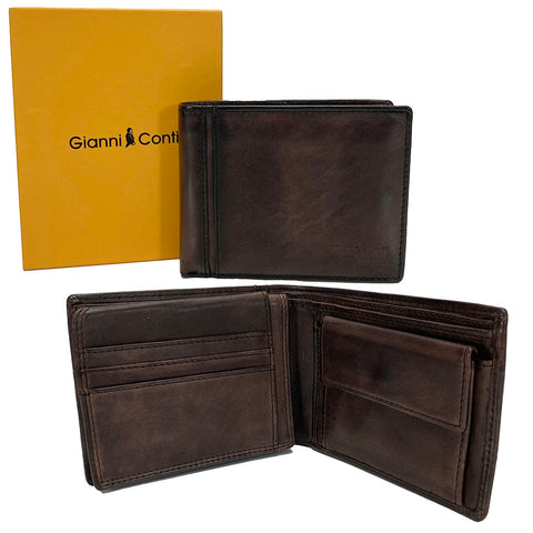 Gianni Conti Leather Wallet - Style: 4067100 - Brown