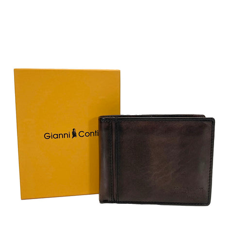 Gianni Conti Leather Wallet - Style: 4067100 - Brown