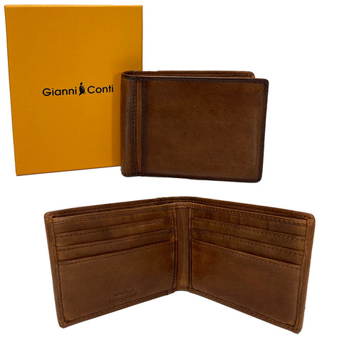 Gianni Conti Leather Wallet - Style: 4067129 - Tan