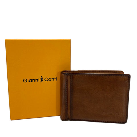 Gianni Conti Leather Wallet - Style: 4067129 - Tan