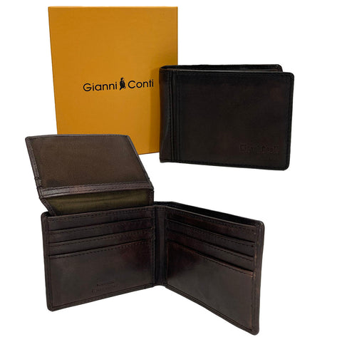 Gianni Conti Leather Wallet - Style: 4067132 - Brown