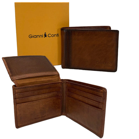 Gianni Conti Leather Wallet - Style: 4067132 - Tan