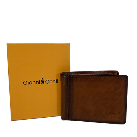 Gianni Conti Leather Wallet - Style: 4067132 - Tan