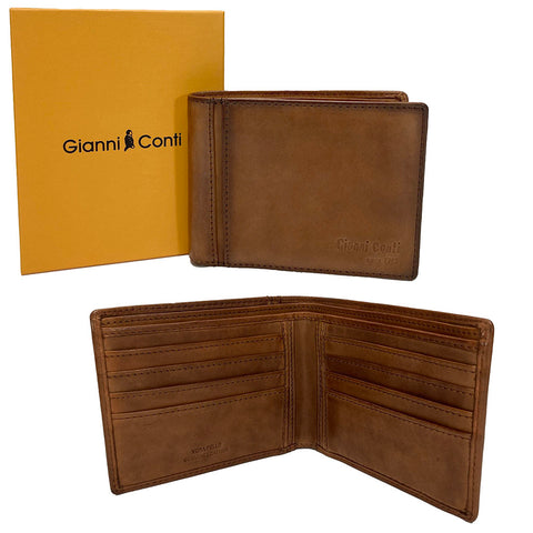 Gianni Conti Leather Wallet - Style: 4067220 - Tan