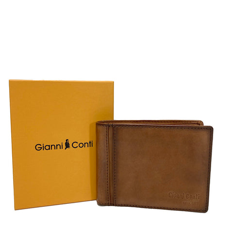 Gianni Conti Leather Wallet - Style: 4067220 - Tan