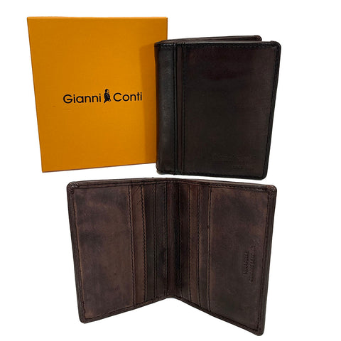 Gianni Conti Shirt Leather Wallet - Style: 4067387 - Brown