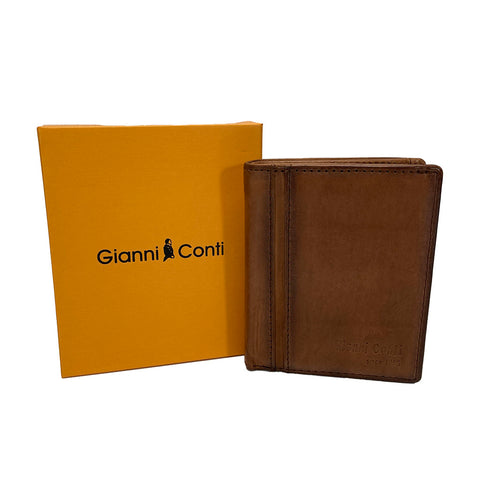 Gianni Conti Shirt Leather Wallet - Style: 4067387 - Tan