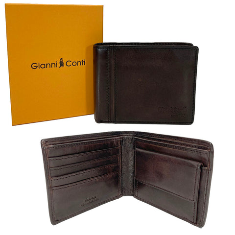 Gianni Conti Leather Wallet - Style: 4067412 - Brown