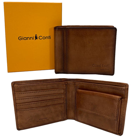 Gianni Conti Leather Wallet - Style: 4067412 - Tan