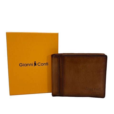 Gianni Conti Leather Wallet - Style: 4067412 - Tan