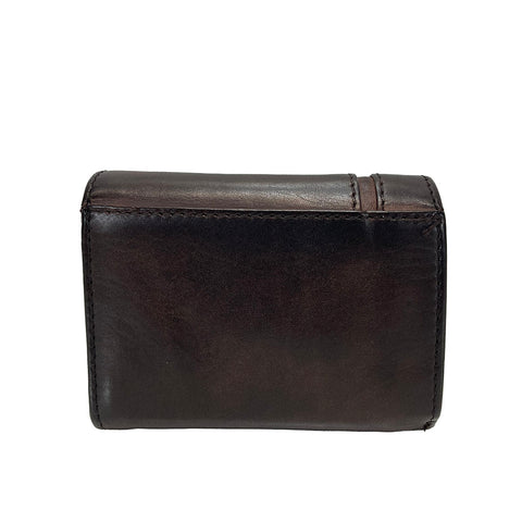 Gianni Conti Leather Tray Purse Wallet - Style: 4068101 - Brown