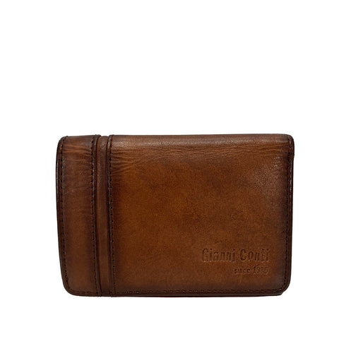 Gianni Conti Leather Tray Purse Wallet - Style: 4068101 - Tan