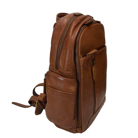 Gianni Conti Leather Rucksack - Style: 4192396 Tan