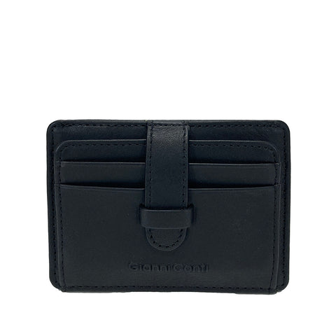 Gianni Conti Leather Card Wallet - Style: 4907277 - Black