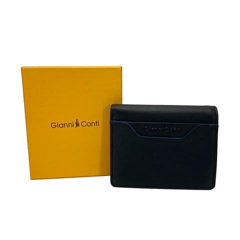 Gianni Conti Shirt Leather Wallet - Style: 4907387 - Black