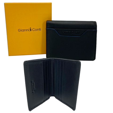 Gianni Conti Shirt Leather Wallet - Style: 4907387 - Black