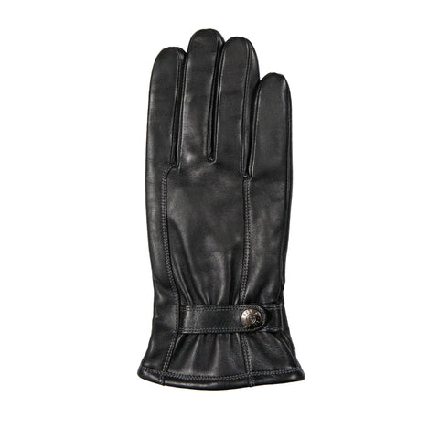 Dents Haworth Men's Black Leather Touch Screen Gloves - Style: 5-9315