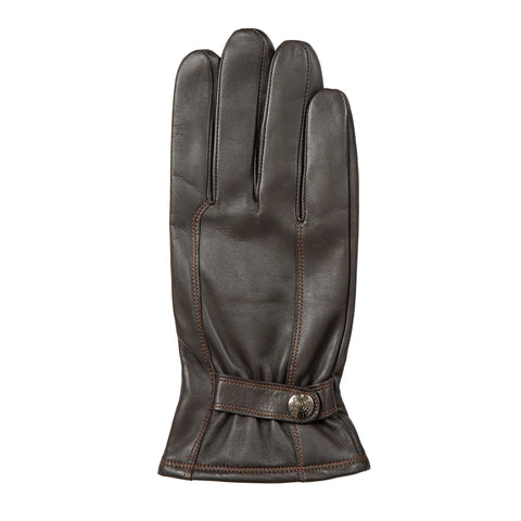 Dents Haworth Men's Brown Leather Touch Screen Gloves - Style: 5-9315