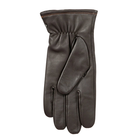 Dents Haworth Men's Brown Leather Touch Screen Gloves - Style: 5-9315