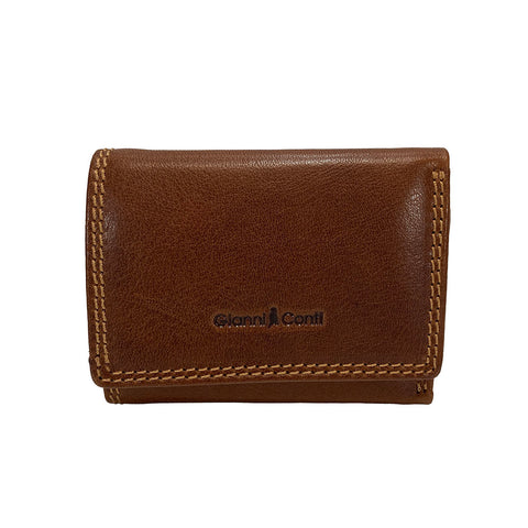 Gianni Conti Leather Shirt Wallet - Style: 917229 - Tan