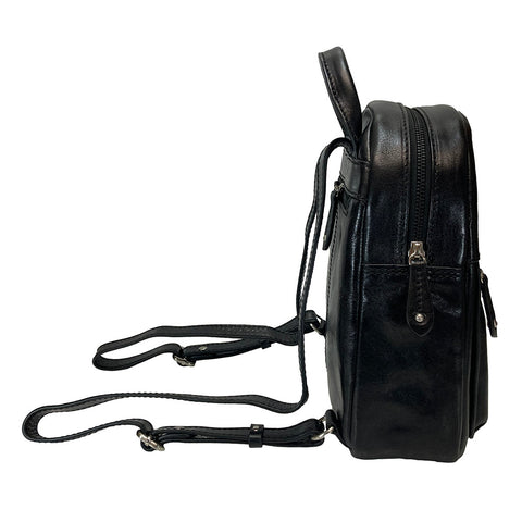 Gianni Conti Smart Leather Rucksack - Style: 9440556 - Black