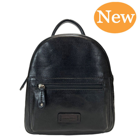 Gianni Conti Smart Leather Rucksack - Style: 9440556 - Black