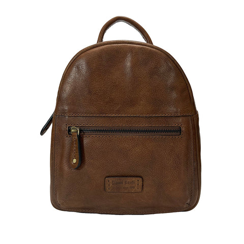 Gianni Conti Smart Leather Rucksack - Style: 9440556 - Tan