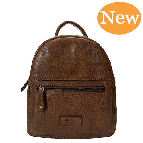 Gianni Conti Smart Leather Rucksack - Style: 9440556 - Tan