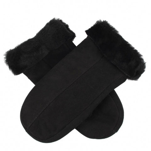 Dents Women's Sheepskin Mittens - Style: 7-1060 - Black